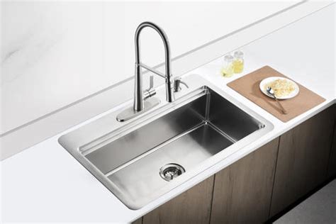 Copper farm sinks for kitchens. Tuscany® Acadian Dual Mount 33" Stainless Steel 4-Hole ...