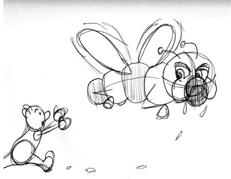 Pooh Chases Hephala Doodle By Altgreengamer On Deviantart