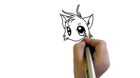 Cute Little Kitten Baby Cat Cartoon Drawing How To Draw