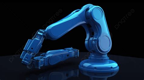 3d 렌더링의 파란색 로봇 팔 로봇 팔 기계 팔 산업용 로봇 배경 일러스트 및 사진 무료 다운로드 Pngtree