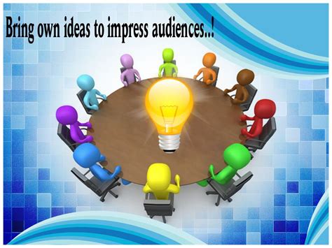 Impress The Audience With Innovative Ideas In Businesspresentation