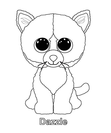 Ty Art Gallery Beanie Boo Baby Coloring Pages Beanie Boo Party