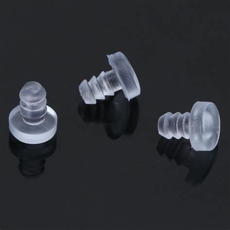 30x Rubber Glass Table Top Spacer Anti Collision Embedded Soft Stem
