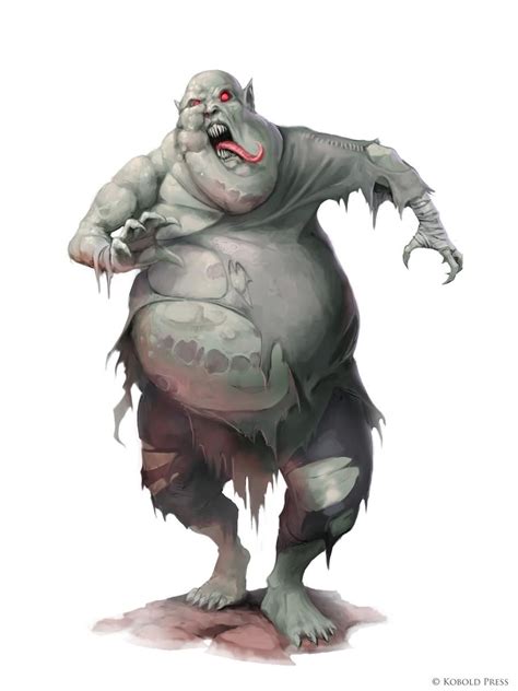 Bloated Ghoul By Willobrien On Deviantart In 2021 Fantasy Monster