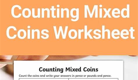 mixed coins worksheet