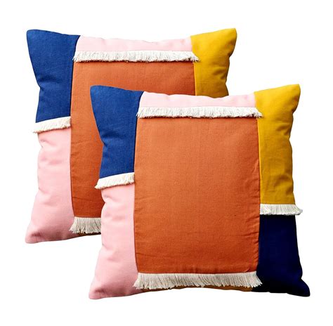 Buy Gubbare Multicolored Patch Cushion Cover I 100 Cotton I Throw