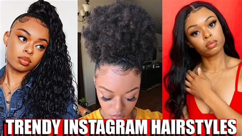 Trendy Instagram Hairstyles For Black Women Youtube