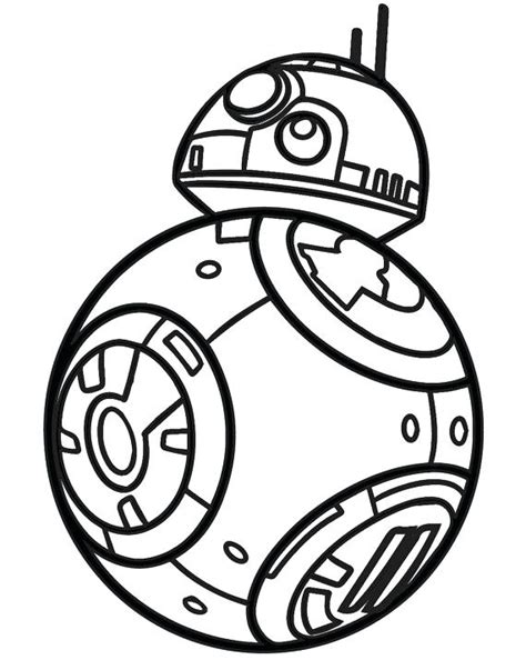 R2d2 and bb8 coloring pages. Bb8 Coloring Page at GetColorings.com | Free printable ...