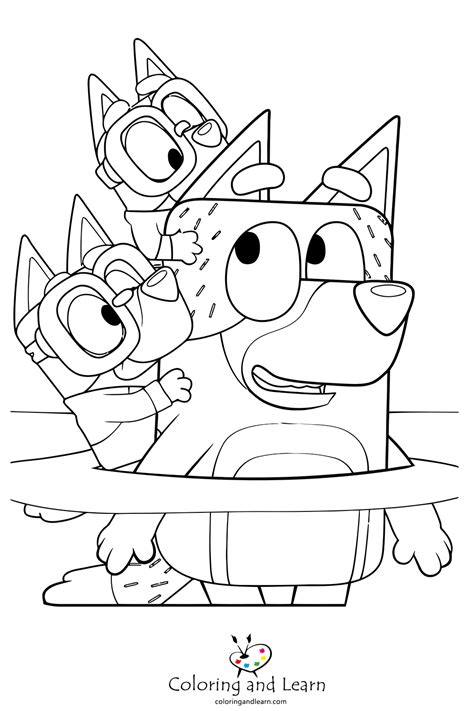 Bluey Coloring Pages Free 2024 Coloring And Learn