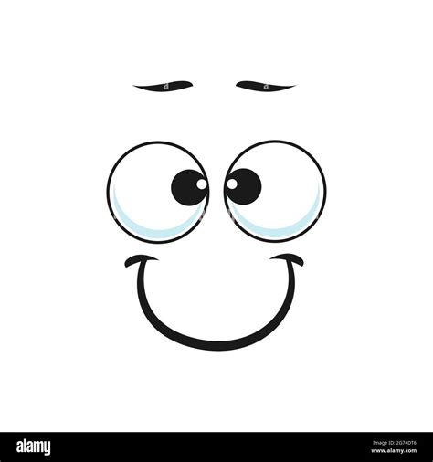 Emoji Shy Expression Isolated Kind Emoticon With Rolled Together Eyes