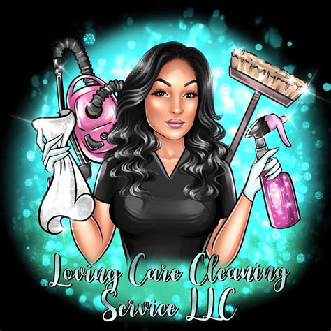cesar lady logo cleaning lady cartoon logo cleaning business black women art freestyle