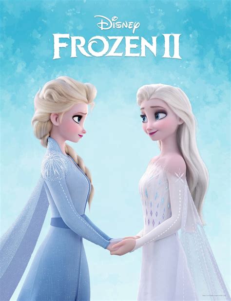 Fagyasztott 2 Kép Elsa Ból Fehér Ruhában Kezével A Kezével Disney