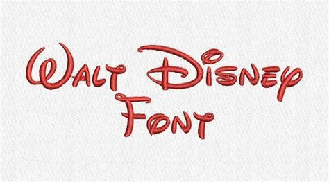 Walt Disney Embroidery Font Etsy
