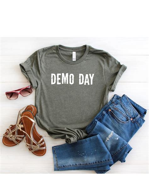 Demo Day T Shirt Home Renovation T Shirt Graphic Tee Funny Etsy