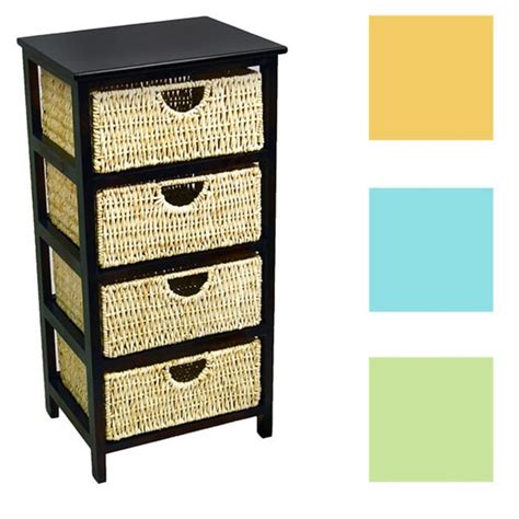 Sold by alexandrstrato0 an ebay marketplace seller. 4 Drawer Compact Wicker Basket Storage Shelf - Overstock ...