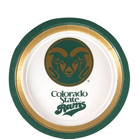 Colorado State Rams Dessert Plates 12ct Party City