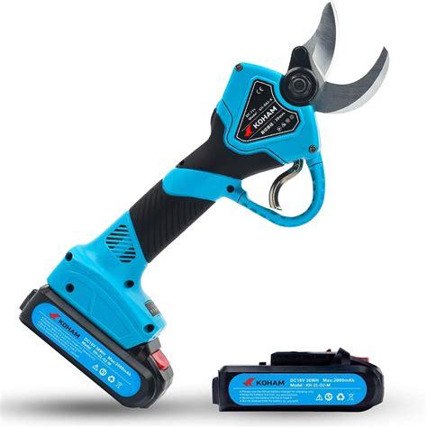 Buy Koham Professional Cordless Electric Pruning Shears With Pcs Backup Rechargeable Ah