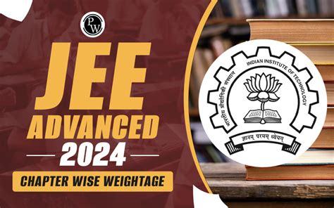 JEE Advanced 2024 Chapter Wise Weightage Important Books For