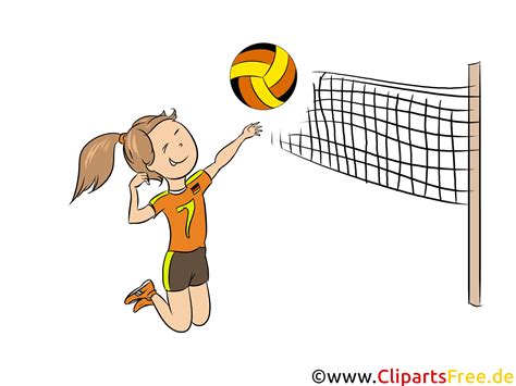 Jogando Voleibol Clipart