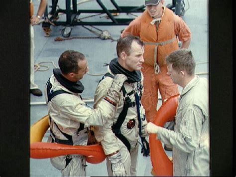 Gemini 4 Prime Crew During Water Egress Training