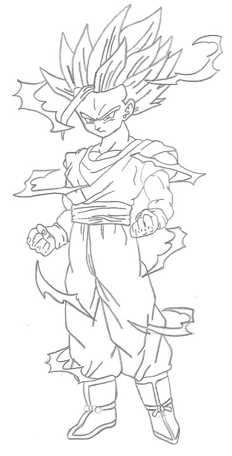 Drawing gohan ssj2 from dragon ball z square size: Movie Gohan Ssj2 by chedell14 on DeviantArt