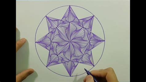 Dessin Géométrique Tuto Forme Simple Couleur Youtube