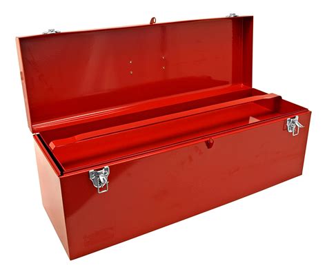 Classic Metal Tool Box Red