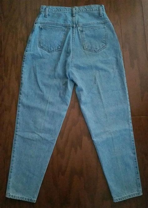 Vintage Sasson High Waist Tapered Leg Mom Blue Denim Jeans 11 12 80s 90s Retro Ebay