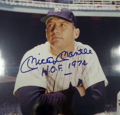 Mickey Mantle Autographed Signed Framed 16x20 Photo New York Yankees