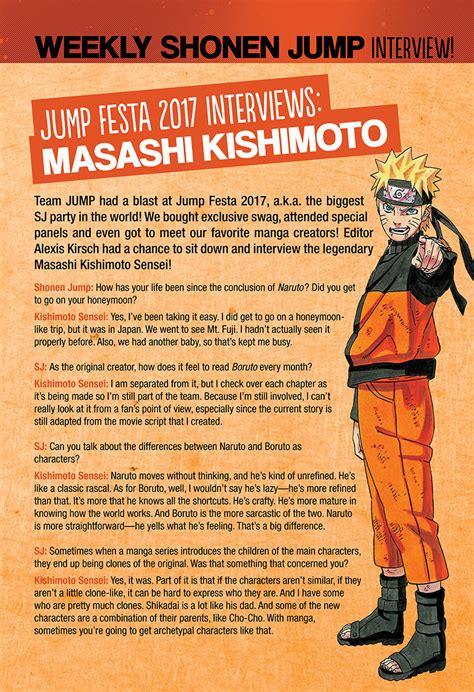 Masashi Kishimotos 2017 Interview On Narutos Ending The