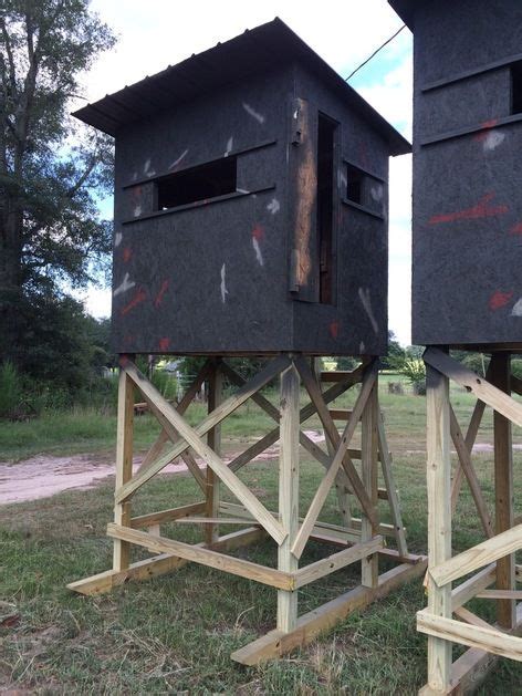 The instruction manual which is 56 pages in length shows how to build the hunters deer blind/shooting house using a step by step procedure and includes a materials list needed to. Deer Shooting House Design And Bom / Pin on How to build a ...