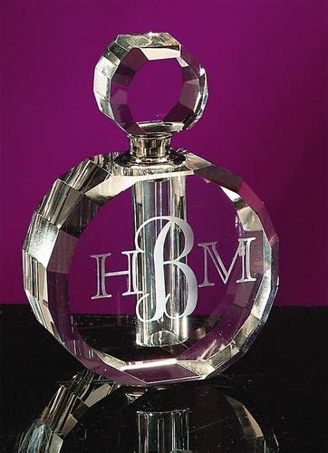 Large Crystal Round Top Perfume Bottle Perfume Bottles Crystal