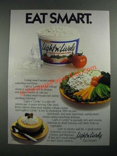 If you haven't yet considered cottage cheese as an omelet filling, i urge you to give it a try. 1987 Kraft Light n' Lively Cottage Cheese Ad - Eat Smart
