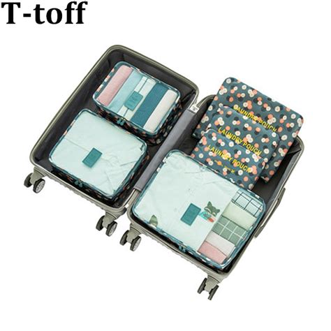 Buy Nylon Packing Cube Travel Bag Men Women Luggage 6