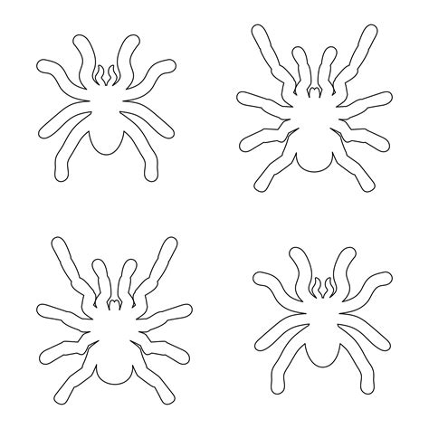 6 Best Images Of Printable Spider Template Halloween Spider Templates