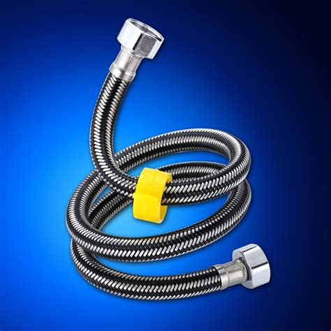 Warson Stainless Steel Metal Braided Hot And Cold Water Hose Toilet