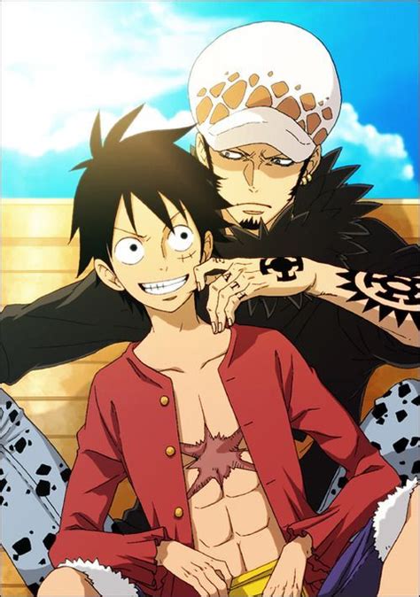 Luffy X Law Anime One Piece Ley De Trafalgar One Piece