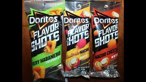 Doritos Flavor Shots Fiery Habanero Triangles Flamin Hot Nacho