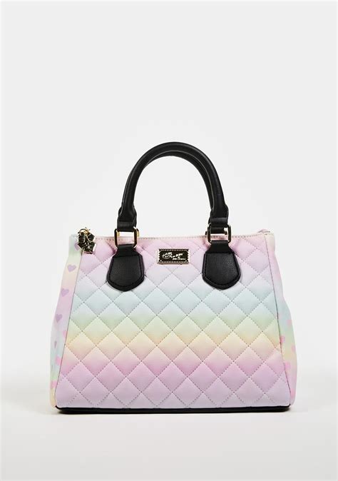 Betsey Johnson Amelia Quilted Mid Size Satcheln Dolls Kill