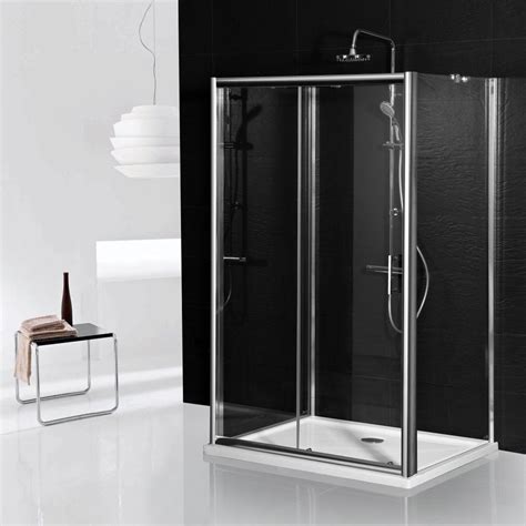 Aqua I 3 Sided Shower Enclosure 1000mm Sliding Door And 800mm Side Panels