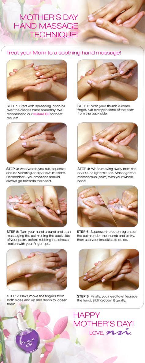 Mothers Day Hand Massage Technique Hand Massage Massage Techniques