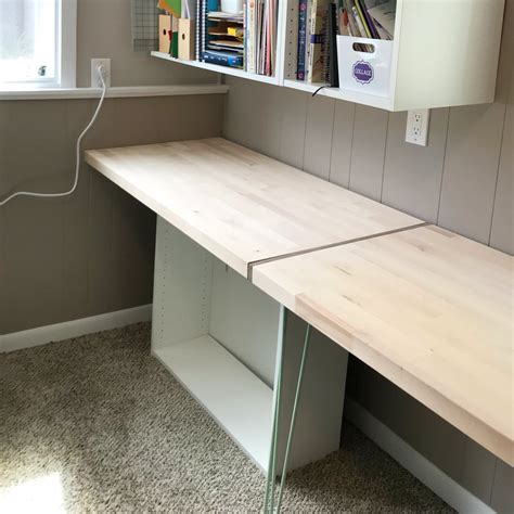 Diy Desk From A Countertop — Mid Modern Mama