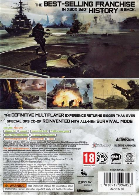 Call Of Duty Mw3 2011 Box Cover Art Mobygames