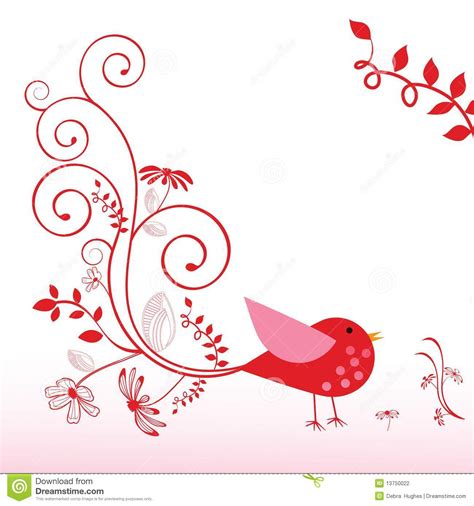 Whimsical Bird Stock Vector Illustration Of Bloom Cartoon 13750022
