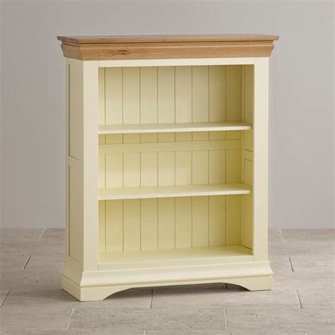Country Cottage Small Painted Bookcase In Solid Oak