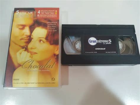 CHOCOLAT JULIETTE BINOCHE Johnny Depp VHS Film Espagnol EUR 26 20