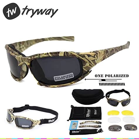 Daisy X7 Polarized Sunglasses Tactical Eyewear 4ls Mens Military Bullet Proof Airsoft Shooting