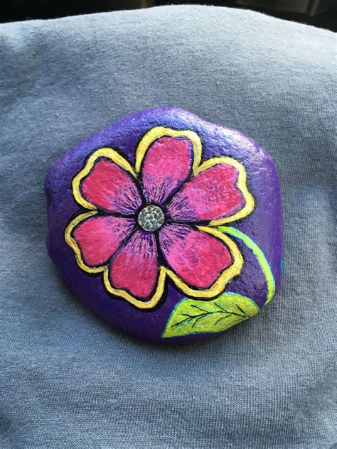 Flower Easy Stone Painting Images Didiramone Punk