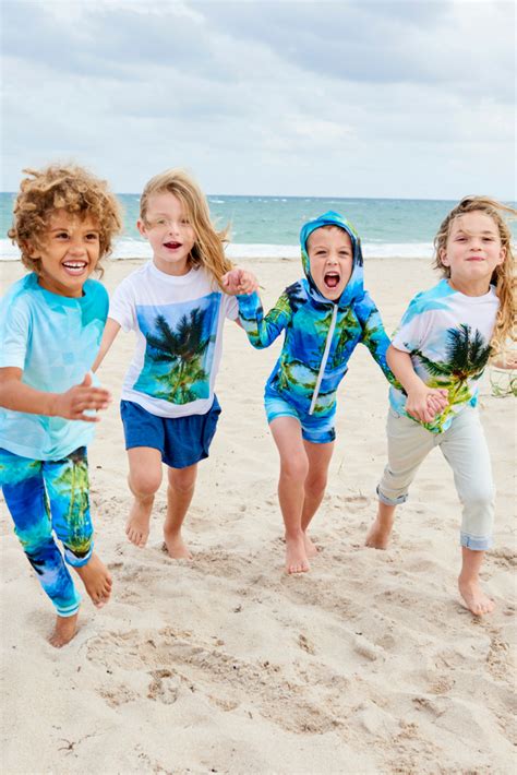 Kids Palm Trees Photo T Shirt Sun Protective Clothing Kids Sun