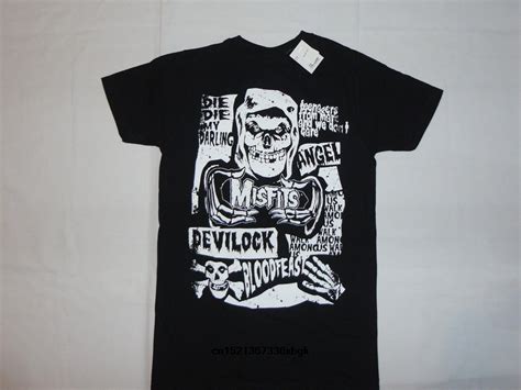 gildan the misfits skull nueva camiseta s 3xl horror demonio de metal punk rock danzig hombres